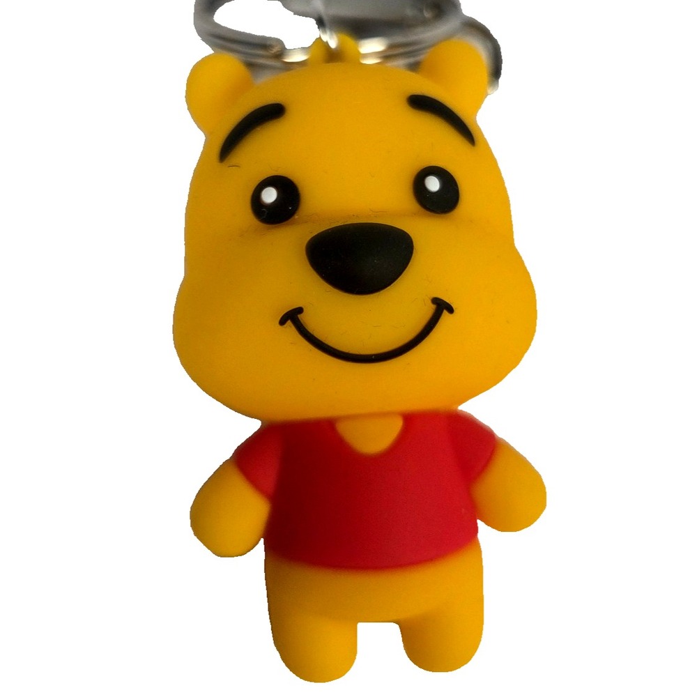 Winnie the Pooh Keychain Disney 3 Inch Pooh Bear Character Bag Charm New